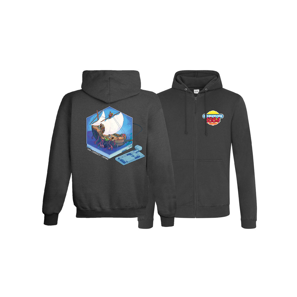 Longest Johns Chiptune Black Hoodie