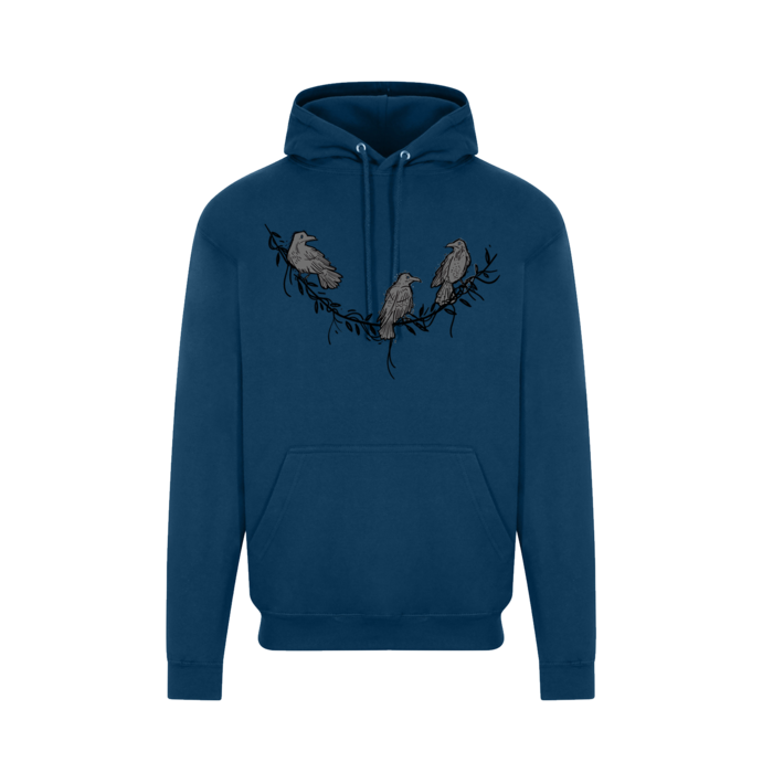 Ink Blue Smoke & Oakum Hoodie The Longest Johns UK