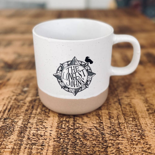 White Compass Mug