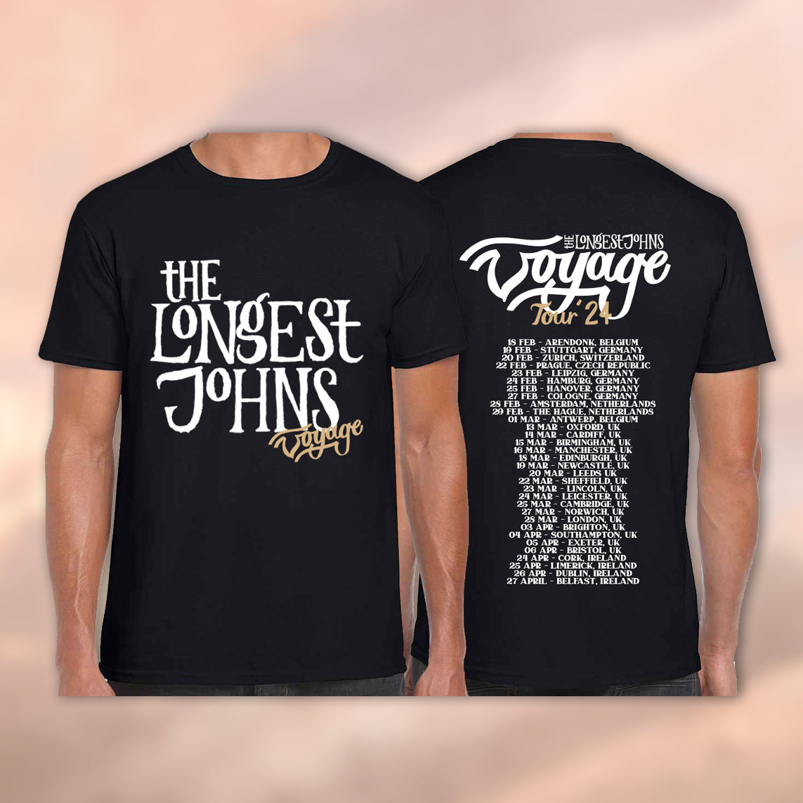 The Longest Johns Black Tour T-Shirt