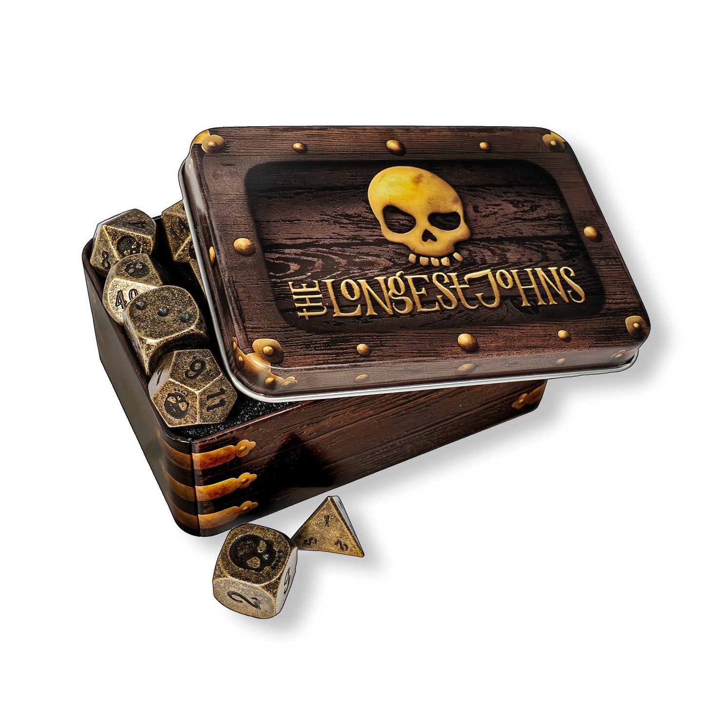 Pieces of Eight Polyhedral Dice Set & Tin
